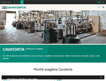 Tablet Screenshot of cavatorta.it